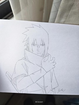 火影忍者怎么画佐助